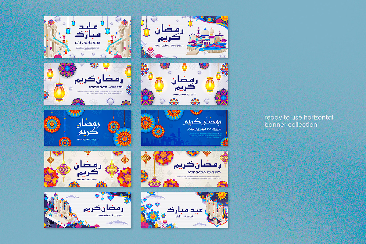Eid and Ramadan Greetings Set, a Templates & Theme by Revoltan Studios (Photo 5 of 5)