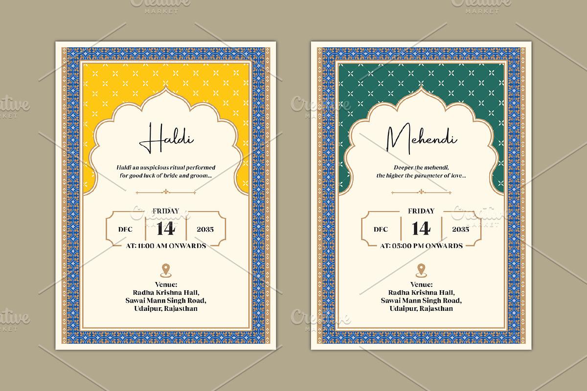 Indian Wedding Invitation Templates, an Invitation Template by Kaushal Jangid (Photo 4 of 6)