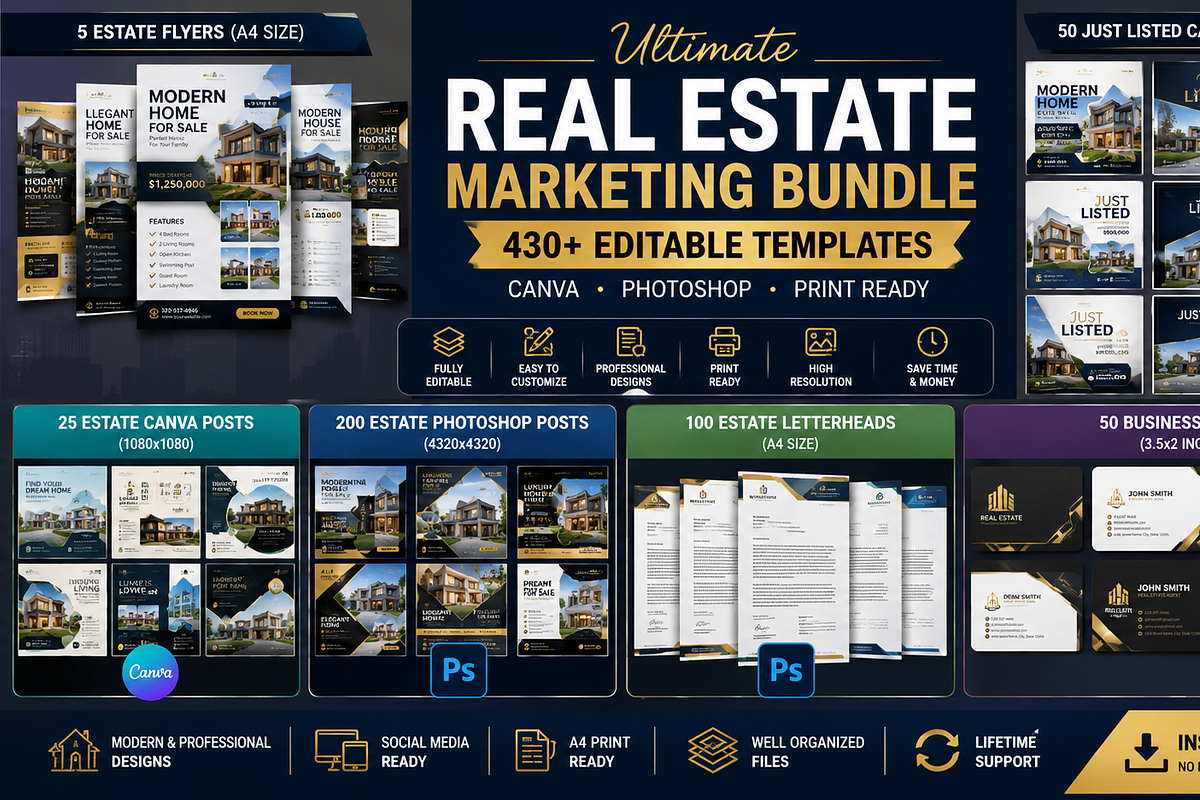 430+ Templates | Estate | Property, a Social Media Template by Mohammad Sarfaraz (Photo 3 of 3)