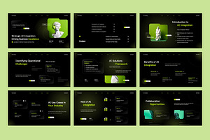 AI Integration Strategy Slides, a Presentation Template by fakhroo
