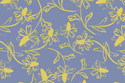 Neon wild daisy flowers pattern, a Pattern Graphic by Cotton Melon pattern Shop (Thumbnail 4 of 5)