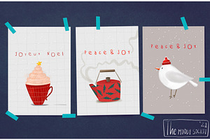 Pack Of 18 Christmas Cards