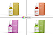 Serum Dropper Bottle with Box Mockup, a Packaging Mockup by RamStudio2 (Thumbnail 4 of 10)
