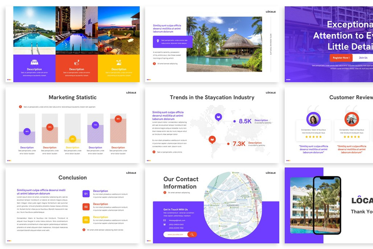 Locale - Hotel Powerpoint Template, a Presentation Template by SlideFactory (Photo 4 of 4)