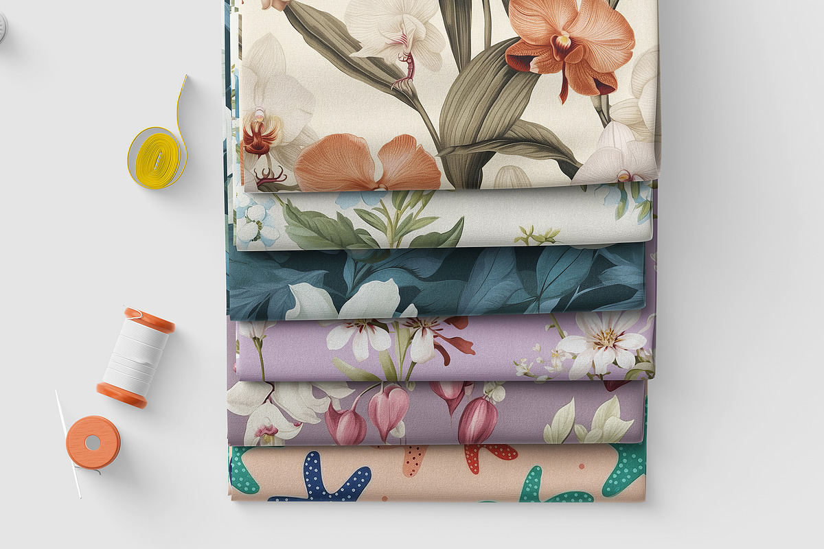Fabric Stack Mockup | fabric mockup