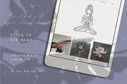 10 Items. Lotus Yoga Set, a Healthcare Illustration by anvinoart (Thumbnail 4 of 7)