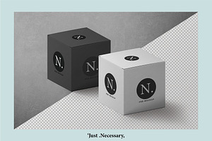 Just Necessary: Box Mockups