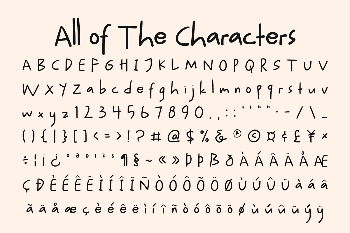 CS Wantage – Fun Handwritten Font, a Handwritten Font by Craft Supply Co. (Photo 8 of 8)