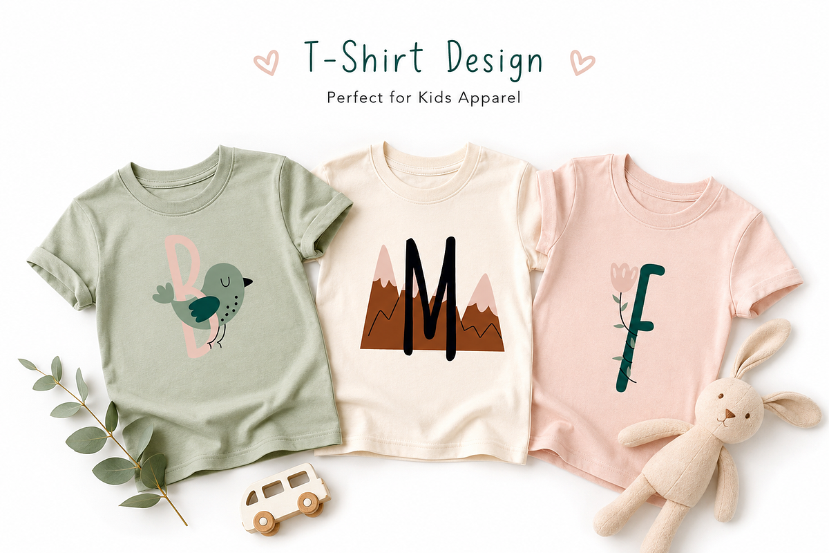Kids Alphabet Illustrations, an Education Illustration by Anna Studio (Photo 4 of 10)