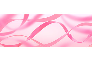 Pink ribbon abstract background, an Illustration by art PVP - market