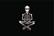 Skeleton Playing Video Game, an Object Illustration by nomlimo.com (Thumbnail 1 of 3)