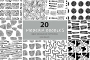 Abstract Doodles Patterns & Elements, an Illustration by Sweet Fig (Thumbnail 4 of 12)