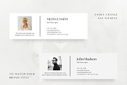 3 Email Signature Templates, a Marketing Template by ZoaniDesign (Thumbnail 5 of 10)