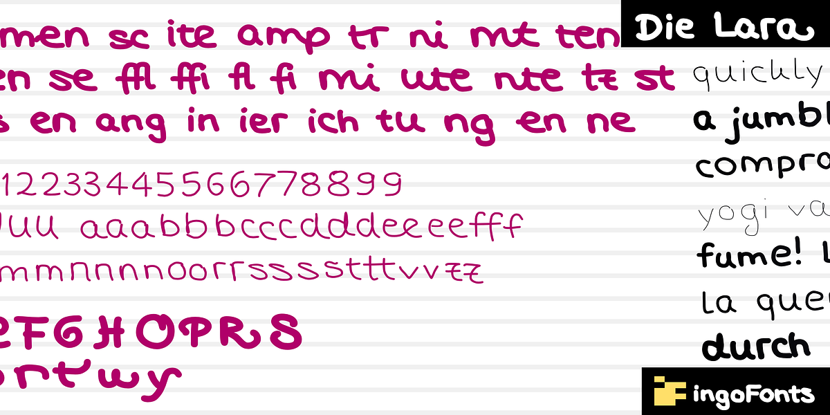 Die Lara, a Handwritten Font by ingoFonts (Photo 7 of 10)