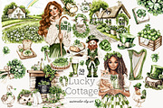 St Patricks Day Clipart, a Person Illustration by GlamArtZhanna (Thumbnail 1 of 8)