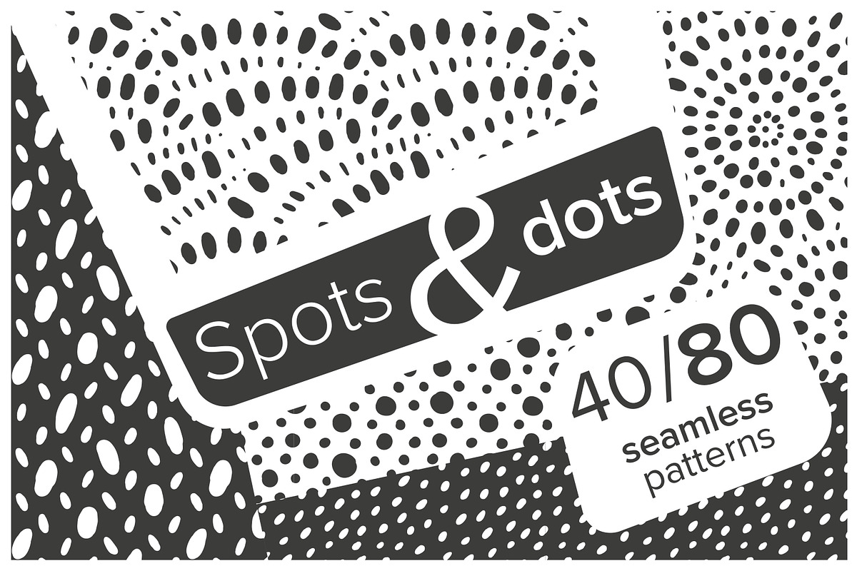 Spots and dots patterns set, a Pattern Graphic by KatiaZhe (Photo 1 of 12)