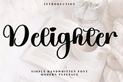 Delighter, a Handwritten Font by InermediaSTUDIO (Thumbnail 1 of 8)