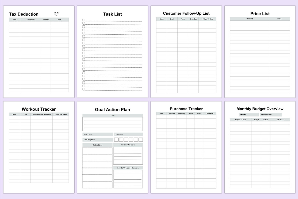 2025 Girl Boss Planner For Canva, a Stationery Template by Shumaya (Photo 5 of 7)