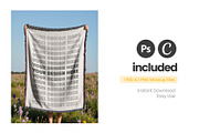 Woven Blanket Mockup Held-Up, a Mockup by Mockups Studio (Thumbnail 9 of 9)