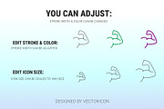 Growth minimalist outline icon set, an Outline Icon by Icons (Thumbnail 3 of 3)