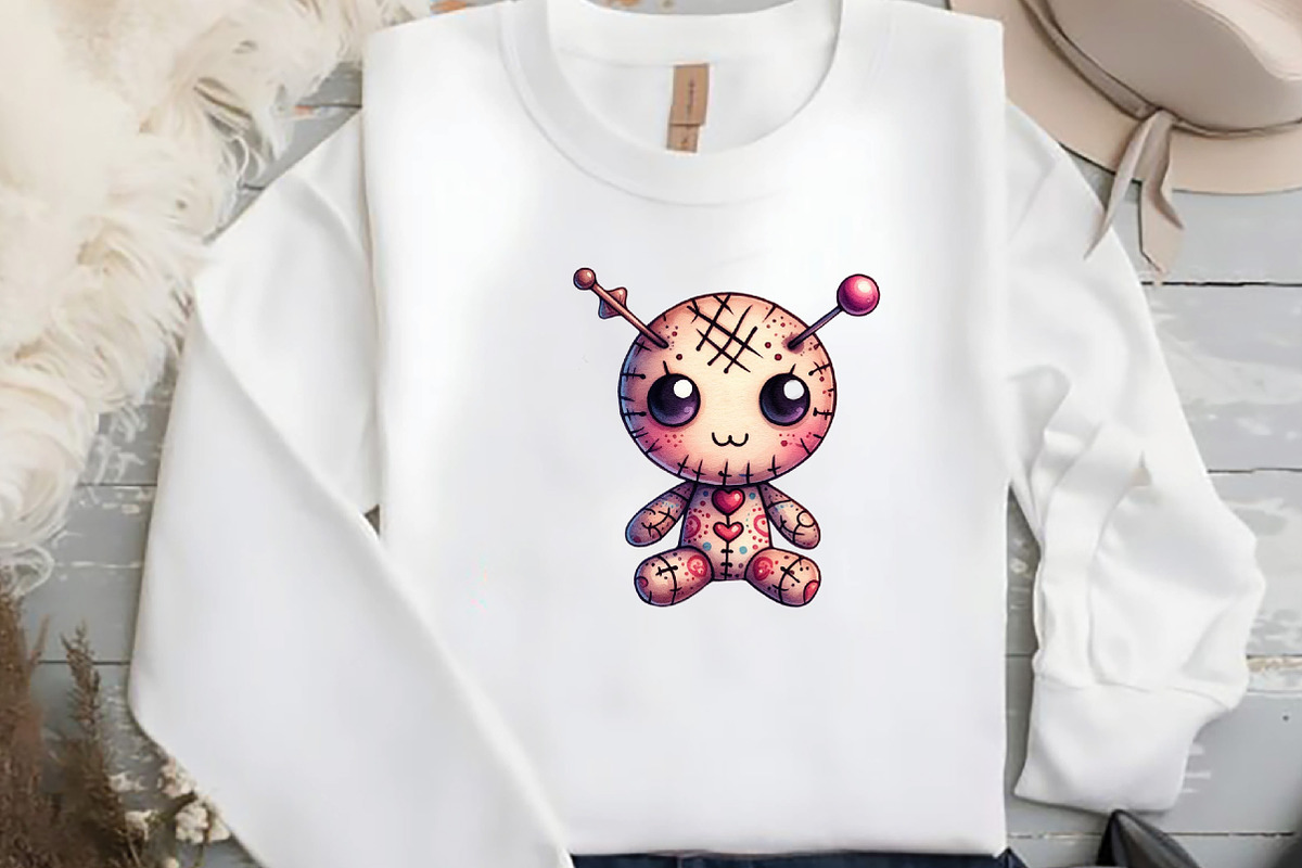 Watercolor Voodoo Doll, an Illustration by DreamCafeArt (Photo 4 of 6)