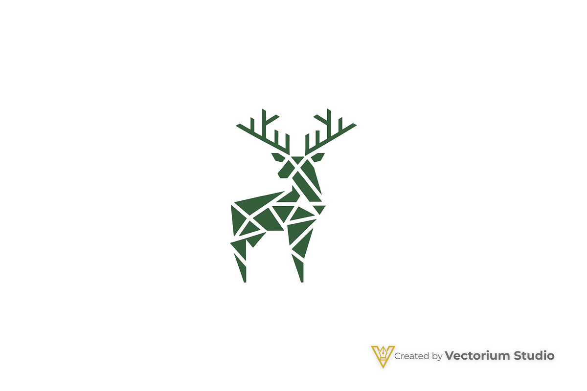 Geometric Deer Abstract Logo, a Branding & Logo Template by Vectorium Studio (Photo 3 of 11)
