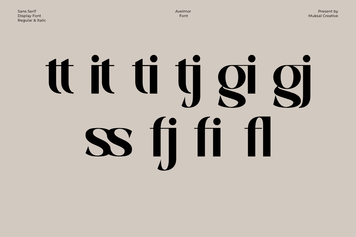 Avelmor Hybrid Sans-Serif Typefce, a Sans Serif Font by Muksal Creative (Photo 7 of 10)