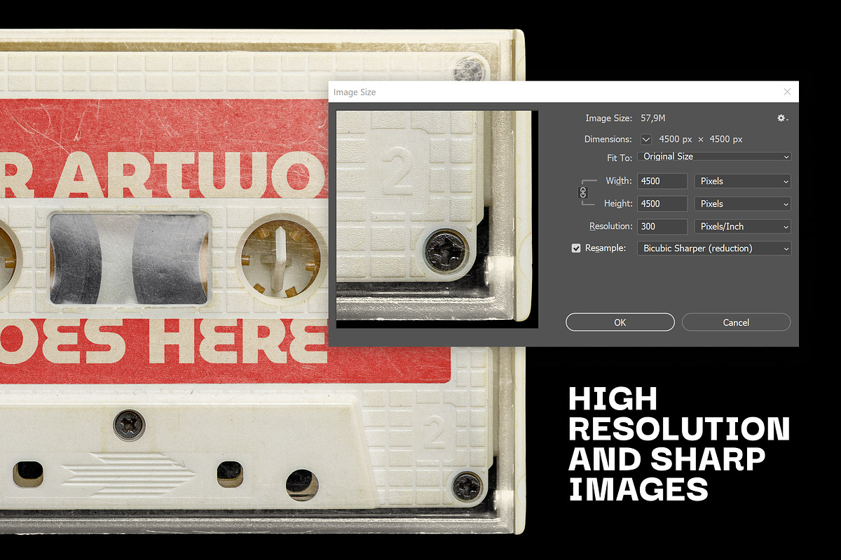 Soviet Cassette Tape Mockup, a Packaging Mockup by BULBFISH (Photo 5 of 10)