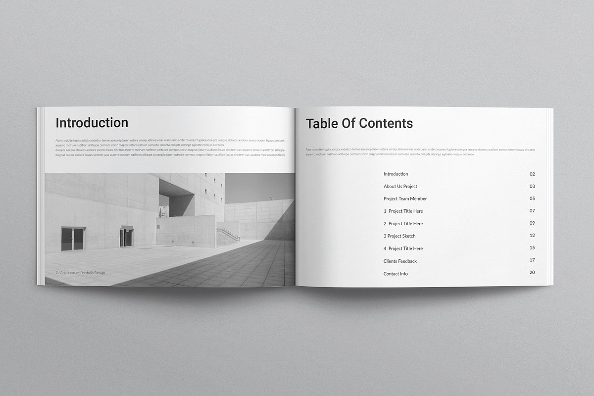 Architecture Portfolio Brochure, a Brochure Template by E-Type (Photo 2 of 8)