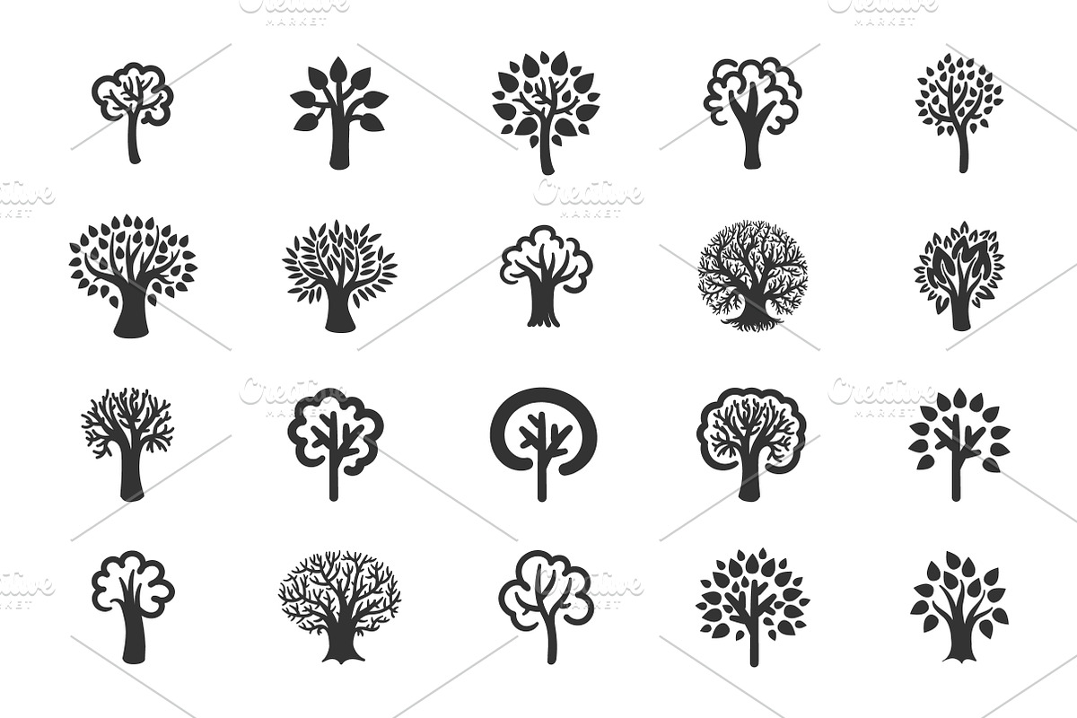 Tree icon set, an Icon by Artha Design Studio (Photo 2 of 2)