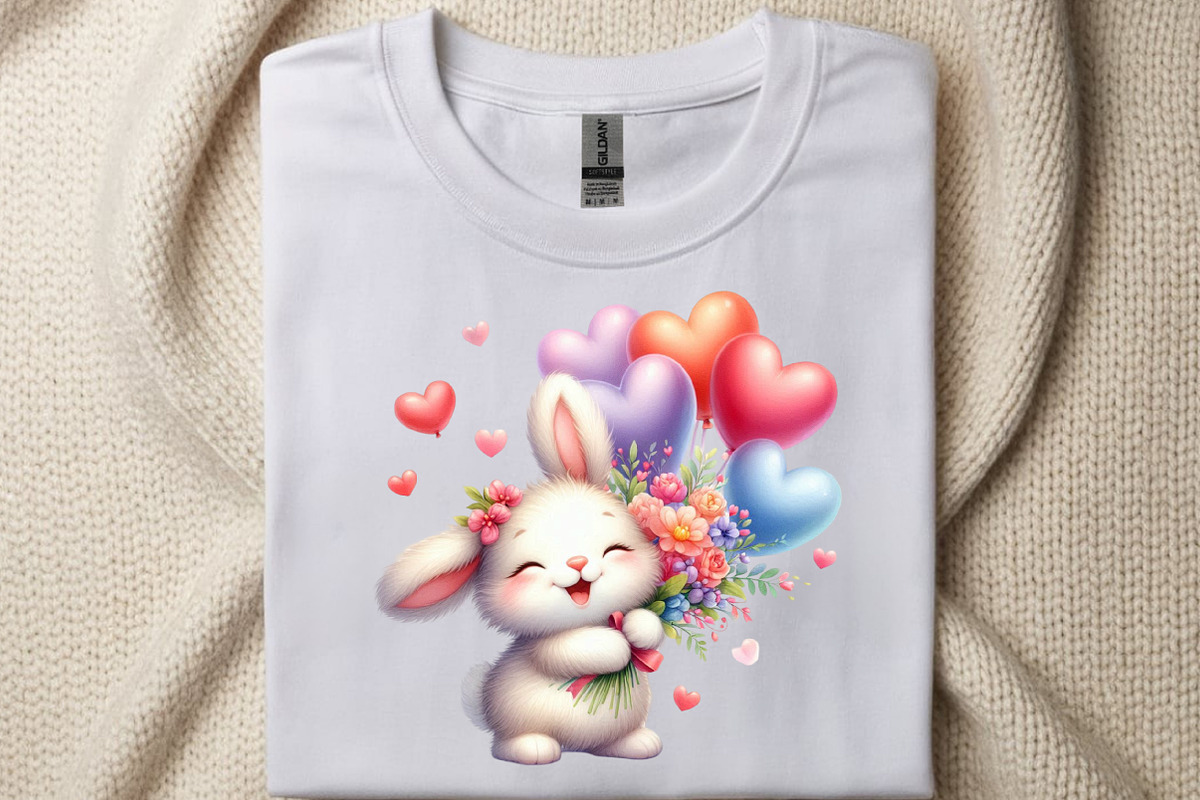 Valentine Bunny Clipart Bundle, an Illustration by SinaCreation (Photo 6 of 11)