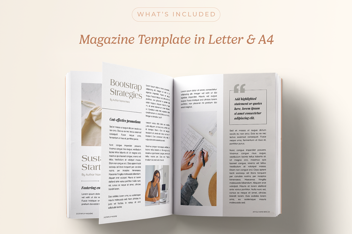 Startup Magazine Volume 2, a Magazine Template by Creatif Foundry (Photo 2 of 7)