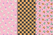 Pastel Halloween Seamless Patterns, a Pattern Graphic by The Audacious Brush (Thumbnail 4 of 9)