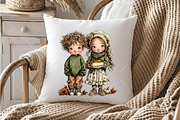 Autumn Kids PNG Clipart, a Seasonal Illustration by OK Design (Thumbnail 4 of 6)