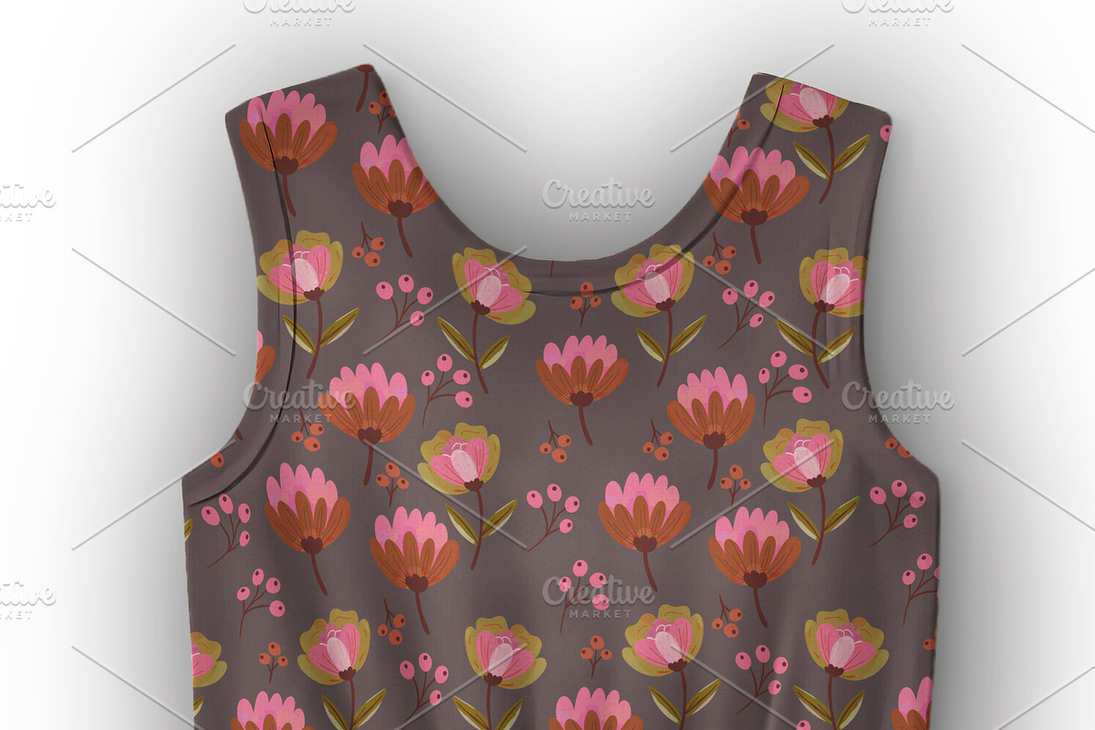 Organic Floral Patterns Collection, a Pattern Graphic by Nora Gad (Photo 15 of 18)