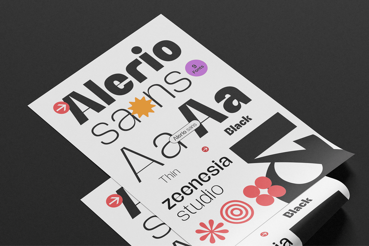 Alerio Sans, a Sans Serif Font by zeenesia (Photo 8 of 17)