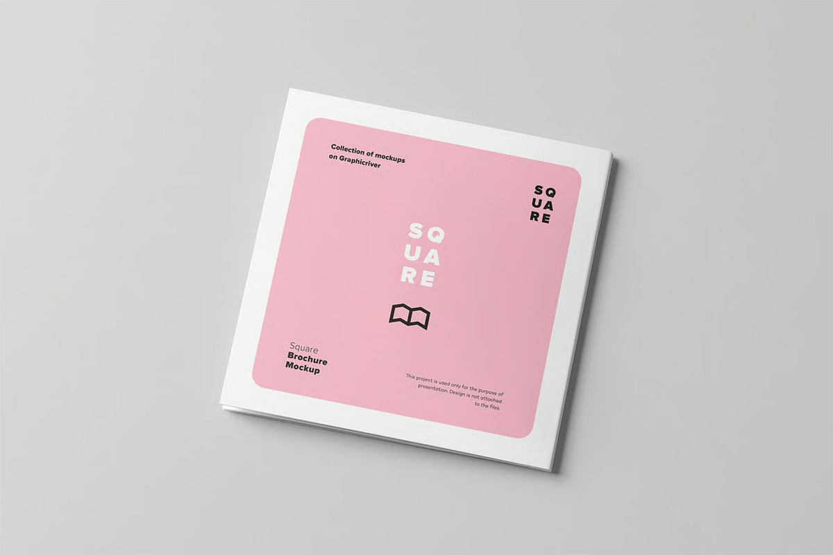 Four Fold Square Brochure Mock-up, an Advertising Mockup by zippypixelstudio (Photo 4 of 13)