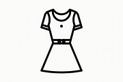Fashion Dress Silhouettes Set, an Illustration by musafir_fashion (Thumbnail 13 of 20)