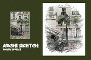 Archi sketch photo effect, a Layer Style Add-On by 3d_model_tifotizi (Thumbnail 1 of 4)