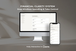 Financial Interactive Planner Canva, an App Template by Studio Suvelle