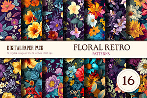 Floral Patterns 16. Retro