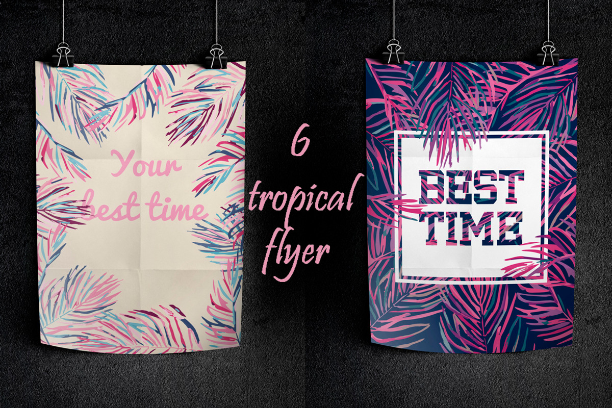 6 tropical flyers, a Flyer Template by zeffir (Photo 1 of 4)
