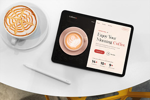 Coffee Shop Website Header Template