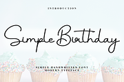 Simple Birthday, a Handwritten Font by InermediaSTUDIO (Thumbnail 1 of 8)