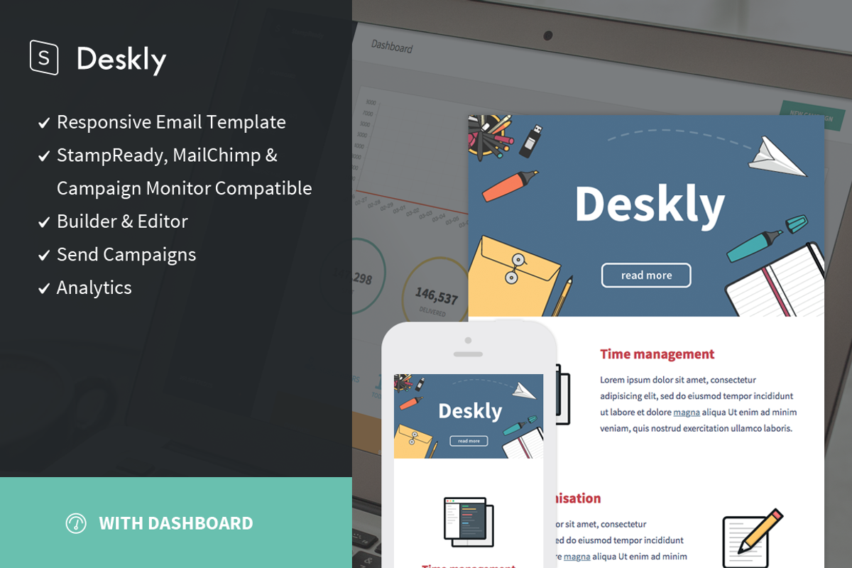 Deskly + StampReady builder, an Email Template by StampReady Templates (Photo 1 of 2)