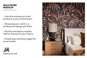 Wallpaper Mockup - Modern Bedside, a Household Mockup by Andrea Muller (Thumbnail 2 of 6)