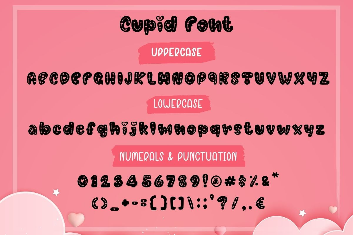 Cupid - Decorative Font, a Symbol Font by AnningArts (Photo 7 of 7)