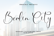Berlin City | Script Font, a Handwritten Font by Scratchones (Thumbnail 1 of 8)