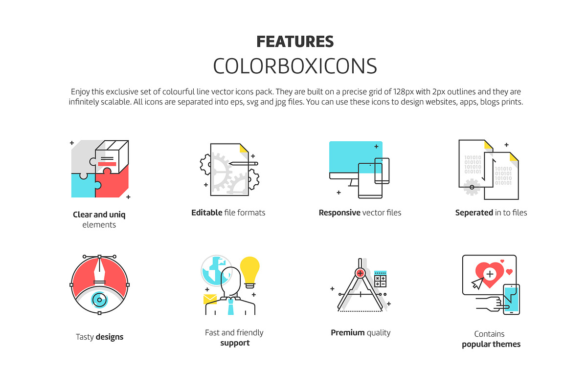 Color box icons bundle, an Icon by Howcolour (Photo 2 of 34)