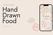 Minimal Hand-drawn Food Illustration, a Food Illustration by Cosmic_Latte_studio (Thumbnail 7 of 8)
